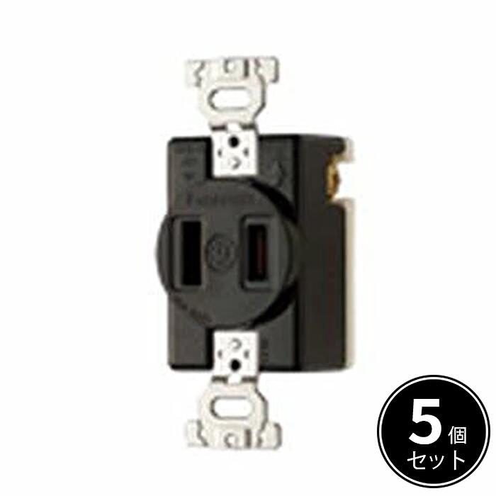 Rakuten - 【アウトレット】ナショナル WF1230BK (5個入) 2P30A 埋込コンセント ブラック ※汚れ・傷