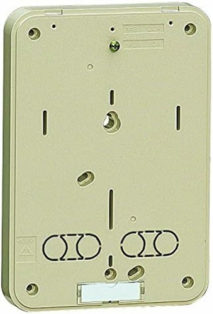 Rakuten - 【即納商品】未来工業 B-0J-Z 積算電力計取付板 1個用 カードホルダー付 ベージュ 全関東電気工事協会「優良機材推奨認定品」