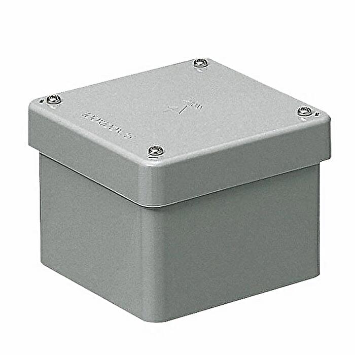 Rakuten - 未来工業 防水プールボックス カブセ蓋 正方形 ノックなし 200×200×150 グレー PVP-2015B