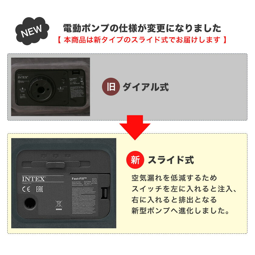 ネルコンシェルジュ nerucoの【クーポンで5%OFF★16日23:59まで！】 INTEX 電動エアーベッド ダブル 電動式 ミッドライズ エアベッド エアーマットレス エアーベッド 車中泊 高反発 ファイバーテック構造 ベロア調 キャンプ アウトドア レジャー 来客 折りたたみ｜アングル3