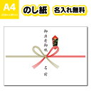  のし紙 熨斗紙 A4サイズ 蝶結び 名入れ 印刷 選べる表書き