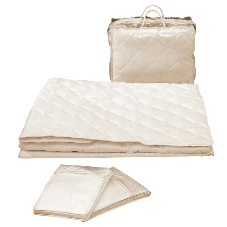 棉 - 【全商品に使える2%offクーポン!!】 寝装 ベッドパッド 3点パック セミシングルサイズ シングルパット ボックスシーツ 2枚 3点パック 2枚組シーツ セミシングル ファブリック 綿 天然高級綿 布製 シンプル 寝具 ベッド 新生活 引っ越し 子ども 収納バック付き