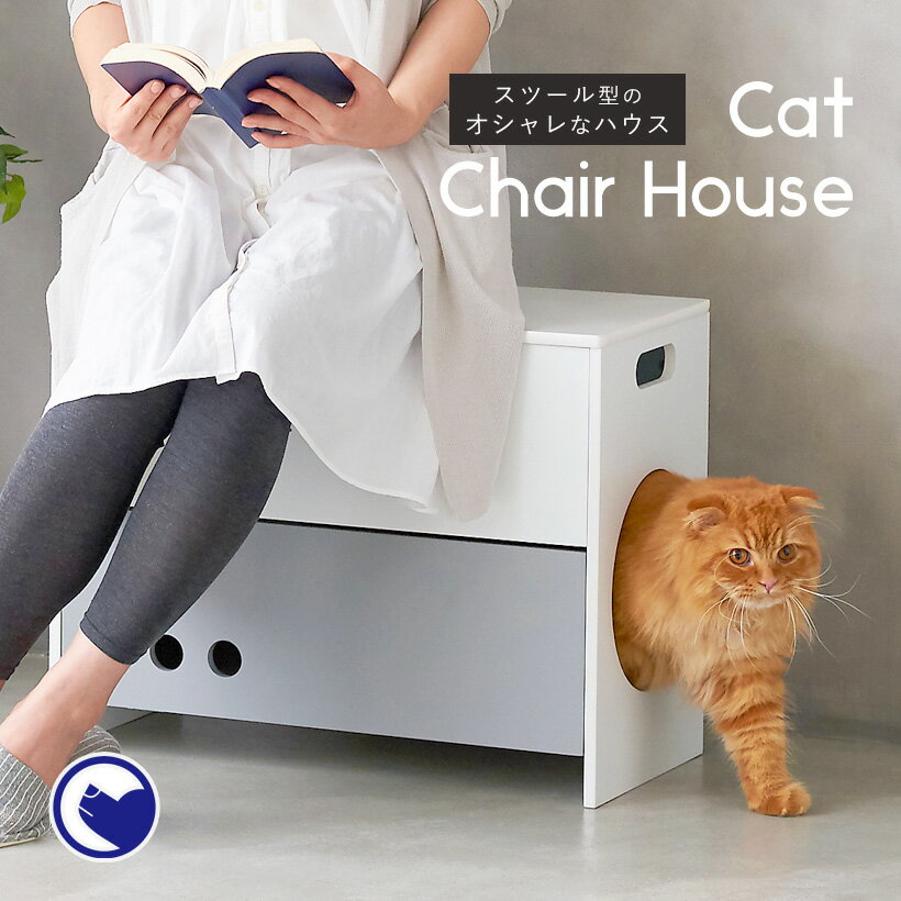 【期間限定セール!!】【OFT】キャットチェアハウス[猫 ネコ ねこ 椅子 いす 収納 ベッド ハウス おしゃれ おすすめ 夏 冬 可愛い 猫の家 昼寝 木製]の写真