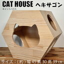 キャットハウス ヘキサゴン【 cathouse-hexagon】 キャットウォーク キャットタワー 足場 猫 ねこ 省スペース 多頭飼い 大型猫 スリム コンパクト DIY ネコ家具