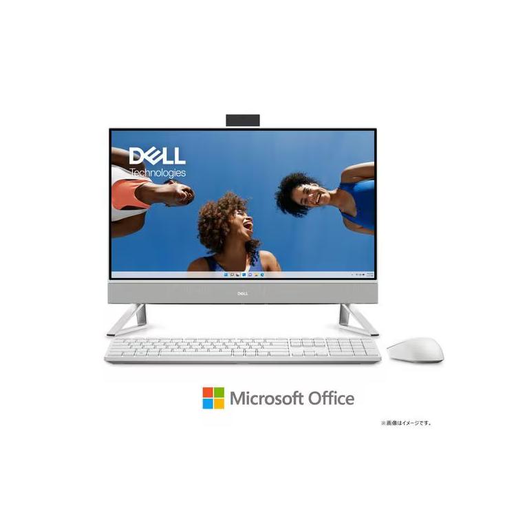 DELL Inspiron 24 5420 AI37-DNHBW 23.8インチ Core i3-1315U SSD容量512GB メモリ容量8GB Office 2021搭載 外付けDVD Webカメラ 顔認証 パールホワイト