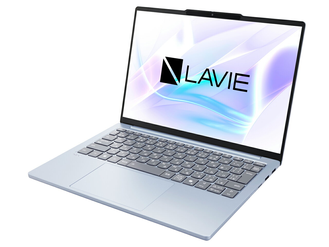 Rakuten - NEC LAVIE N13 Slim N1355/LAM PC-N1355LAMY 13.3型 Ryzen 5 7535HS SSD512GB メモリ16GB Office 2024搭載 Windows 11 Webカメラ 日本語キーボード 顔認証 ポーラーブルー