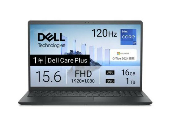 樂天商城 - Dell 15 DC15250 ND85-FWHBB 15.6インチ Core i7 1355U SSD：1TB メモリ容量16GB Office 2024搭載 Windows 11 Webカメラ