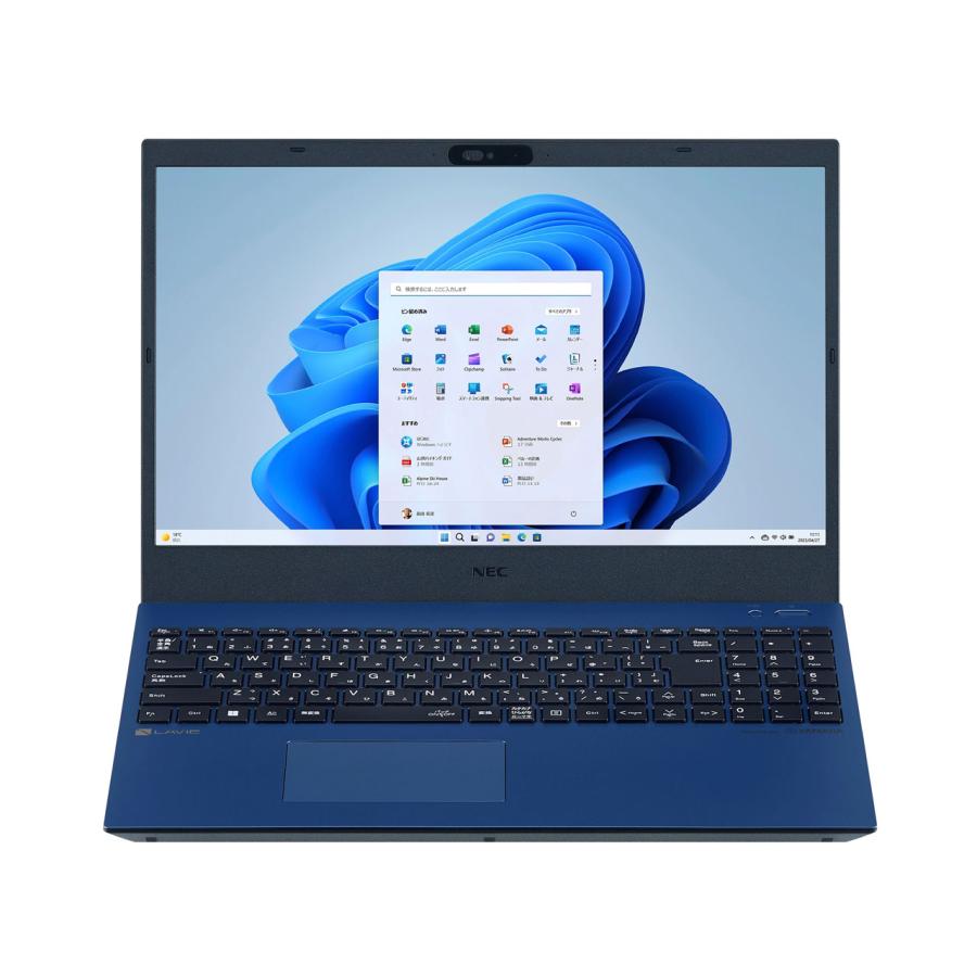 NEC LAVIE N15 PC-N1585EAL 15.6インチ Core i7 1260P SSD512GB メモリ16GB Windows 11 Office 指紋認証 日本語キーボード テンキー Webカメラ ネイビーブルー