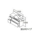 【期間限定P2倍キャンペーン中】ハウステック 洗面化粧台 ラヴァーボ プラス 洗面台 W1200 全引き出し メッキ水栓セット メーカ直送 送料無料(一部地域のぞく)