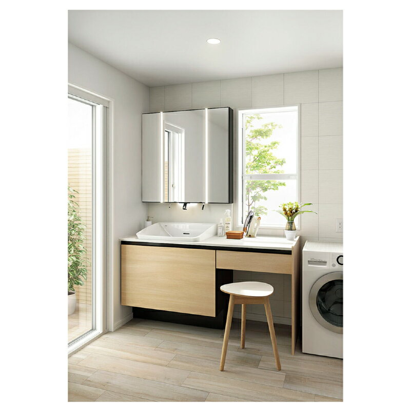 LIXIL ルミシス 間口1518mm ハイバックベッセル タイプ セットプラン 洗面化粧台 INAX ライトオーク オプション変更可 見積無料 メーカ直送 送...