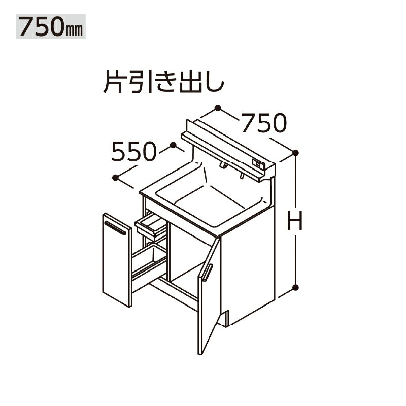 TOTO IN^[u ϑ{ Ԍ750mm Јo ^CvF4 LDSFB075 ʉϑ ʑ