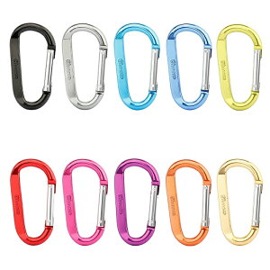 【10個セット】GIMARS カラビナ キーホルダー おしゃれ Dリング ボトルホルダー 鍵 ホルダー キーチェーン キーリング キャンプ アウトドア ギフト通販格安セール情報 楽天 通販