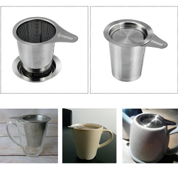 \お茶の匂いを楽しむ!/【送料無料】ipow 茶こし ステンレス 茶漉し 深型 茶こし網 深型 ティーストレーナー 紅茶 茶こし 急須 マグカップ ティーポット など用 取っ手と蓋付き ちゃこし 茶道具 母の日ギフト