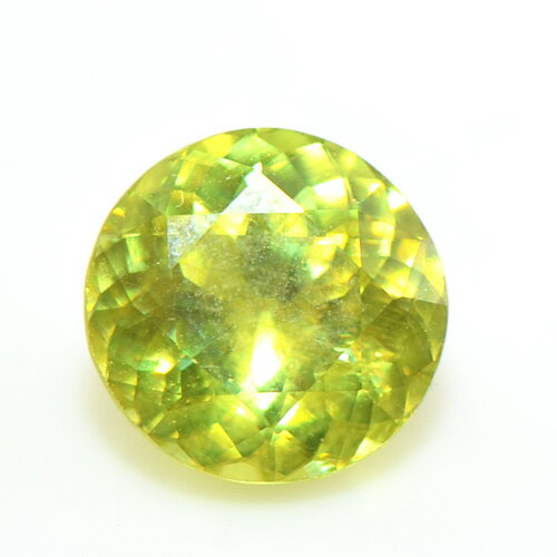 スフェーン ラウンド カット 大粒　ルース　上質 天然石 S-E040CI2 ファイアー　レインボー