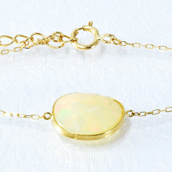 オパールブレスレットK18イエロー...