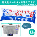 超大判クールタオル冷えてます ラージサイズ20枚入(40×60cm) 12個 まとめ買い メントール配合 パウダー入り 厚手 大きめ サラサラ 汗拭き ウェット...