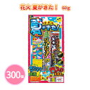 花火 夏がきた! 60g 300個 手持ち花火 きれい 音入り 子ども ファミリー 夏 祭 花火大会 子供会 キャンプ 庭 公園 景品 ノベルティ 贈り物 粗品...