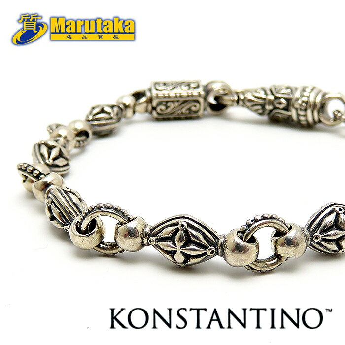 コンスタンティーノ ブレスレット SV925 19.5cm 箱 タグ シルバー KONSTANTINO silver BRACELET ギリシャ 逸品質屋 丸高 尼崎 兵庫 美品 a20r770-2 【中古】【送料無料】