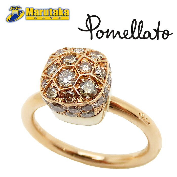 ポメラート ヌード ソリテール プチ リング ローズゴールド ダイヤモンド 約11.5号 ピンク Pomellato Nude Solitaire Ring K18 750 PG RG PinkGold Diamond #51 PAC2501_O6000_DBR00 逸品質屋 丸高 尼崎 兵庫 美品 a24-3-1 【中古】【送料無料】