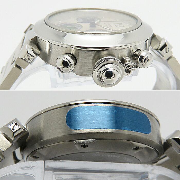 カルティエ パシャC クロノグラフ 自動巻 ステンレス ボーイズ Cartier PashaC W31...