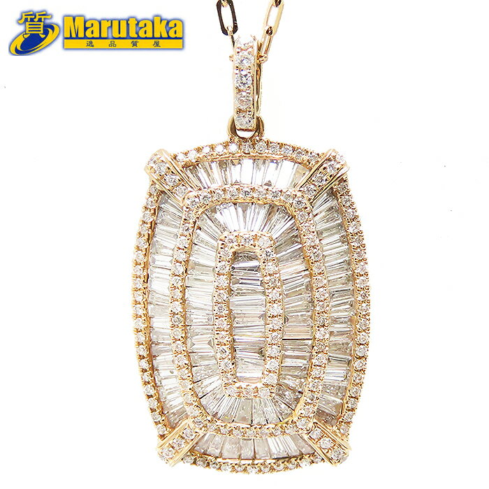  ͥå쥹 45cm 㥹 K18PG ̽ ơѡ D1.86ct ʼ ݹ  6.5g Au 75...