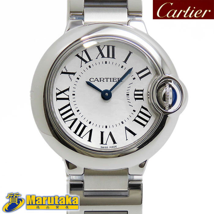CARTIER カルティエ バロンブルーSM レディース クォーツ CRW69010Z4 保証書付 電池交換済み 逸品質屋 丸高 24k427-2【中古】【送料無料】【質屋出品 兵庫県 西宮市 実店舗あります】【ご購入日より当社保証1年間】【適格請求書発行事業者】