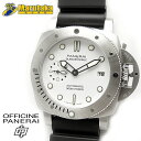 オフィチーネ パネライ サブマーシブル ビアンコ 42mm 自動巻 ステンレス 箱 PAM02223 逸品質屋 丸高 尼崎市 OFFICINE PANERAI SUBMERSIBLE BIANCO White Rubber Sapphire Crystal glass Small Second USED DATE 中古 送料無料 兵庫県 Marutaka(2)