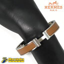 HERMES エルメス エナメル ブレスレット クリックH PM シルバー ブラウン バングル 逸品質屋 丸高 24k225【中古】【送料無料】【質屋出品 兵庫県 西宮市 実店舗あります】【適格請求書発行事業者】