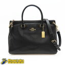 コーチ COACH ハンドバッグ F77884 2WAY ペブルド レザー ミア サッチェル ブラック 逸品質屋 丸高 24r217-8【中古】【送料無料】【質屋出品 兵庫県 西宮市 実店舗あります】【適格請求書発行事業者】