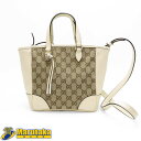 【グッチ】GUCCI 2WAYバッグ 449241 GGキャンバス レザー ミニトートバッグ 斜め掛け ショルダーバッグ チャーム 24r83-2【中古】【送料無料】逸品質屋 丸高 甲子園店【質屋出品 兵庫県 西宮市 実店舗あります】チャームの付いたおしゃれなバッグ 横幅底約20cm