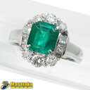 【1.32ct エメラルド リング】9号 Pt900 ダイヤモンド 鑑別書付 プラチナ 指輪 上品 おしゃれ レディース ジュエリー 中古 25k236 送料無料 逸品質屋 丸高 甲子園 質屋出品 兵庫県 西宮市 実店舗あります 新品仕上げしてます サイズ直しご相談ください ジュエリー レディース