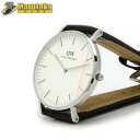 【Daniel Wellington】ダニエルウェリントン 腕時計 B36S9 クォーツ ユニセックス シンプル 革ベルト 【中古】【送料無料】25-29-2