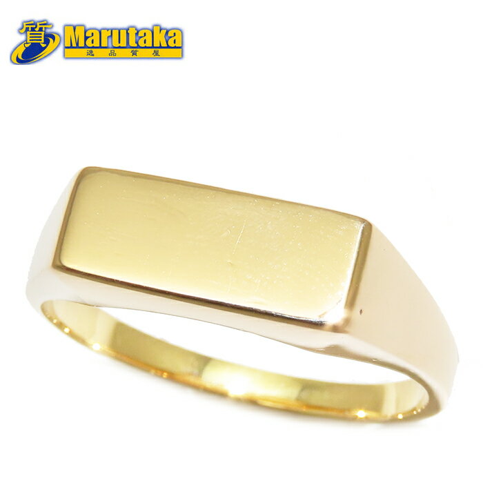 商品名シグネット リング (Signet ring) 　 金性：K18 　 サイズ(約)：20号 重さ(約)：7.25g 付属品：なし ※写真の物が全てでございます。 メンテナンス：弊社指定の信頼の置けるジュエリーメンテナンス業者にて洗浄済みです。 状態：表面に僅かなキズがございますが、全体的には綺麗な商品です。 商品説明：シンプルなスクエアデザインが目を惹く、K18イエローゴールドの印台リングです。トップの縦幅は約5.8mm、サイズは20号となっており、存在感がありながらも日常使いしやすい絶妙なボリューム感が魅力です。地金本来の上質な輝きを活かしたスタイリッシュなフォルムは、カジュアルからフォーマルまで幅広いスタイルにマッチします。内側には「K18」の刻印がございます。大人の手元を身軽かつ上品に彩る一品です。 備考：※こちらの商品は、送料無料です！ ※当店の箱にお入れして発送いたします。 ※サイズ直し・バチカン交換等の加工承ります。お気軽にご相談くださいませ。 ※こちらの商品は、代金引換サービスをご利用いただけません。万が一、代金引換サービスにてご注文を頂きました場合は、キャンセルの処理をさせていただきます。予めご了承ください。 ※「返品・キャンセルについて」を必ずご確認くださいませ。ご購入された時点で規約に同意していただいたものと致します。 ※こちらの商品は、店頭・楽天市場・ヤフオク・Yahoo!ショッピング・メルカリにて併売しております。他サイトなどで売り切れの場合は、ご了承くださいませ。 当店管理番号：a26k237-1 (尼崎店商品 TEL：0120-077-716) 関連ワードシグネット リング 角 印台 K18 20号 指輪 メンズ 750 YG 18K 逸品質屋 丸高 尼崎市 石無し Signet ring Yellow Gold USED jewelry Marutaka Pawn shop イエローゴールド 兵庫県 送料無料 中古 買取 プレゼント ファッション お洒落 宝石 ジュエリー 実店舗有 適格請求書発行事業者 関連タグ 印台 指輪 メンズ YG 石無し 20号 ご注意事項 ◆ 定休日：水曜・日曜日　（祝日は平常通り営業） ◆ メール応対時間：11時－16時 ◆ 定休日・メール応対時間外の落札やお問い合わせに対する返信は、翌営業日に順次お送りいたします。予めご了承ください。 ◆ ご質問、ご不明な点などございましたら、ご購入前に必ずお問い合わせください。 ◆ 商品画像はできる限り実物に近く表示してるつもりですが、ご使用のモニター・環境などにより多少異なる場合がございます。 ◆ コンディションはできる限り細かく記載しておりますが、全てのキズ、汚れ等が写らない場合がございます。気になる箇所がある場合は、必ずご購入前にお問い合わせくださいませ。 ◆ 当店のタグが取り外されたものに関しましては、返品出来かねますのでご注意ください。その他特約に関しましては、「返品・キャンセルについて」を必ずご確認くださいませ。ご購入された時点で規約に同意していただいたものと致します。
