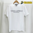 DSQUARED2 Men's T-shirt XL Cotton White Unused item【Free Shipping】【Pawn shop MARUTAKA】人気 ブランド