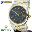 オイスター ロレックス オイスタークォーツ デイトジャスト 17013 ネイビー バー ヴィンテージ アンティーク 1978年 コンビ ROLEX DATEJUST SS YG Cal.5035 カレンダー 腕時計 逸品質屋 丸高 尼崎 兵庫 a22k385