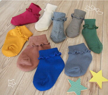 折り返しソックス 無地 7~9cm 10~12cm 13~15cm( 滑り止め付き)【1000円(税抜)以上お買い上げでネコポス送料無料!】折り返し 9色 フォーマル 発表会 出産祝い ギフト