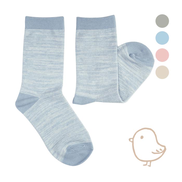 Kids socks［キッズソックス］無地引き揃え　16~18cm【1000円(税抜)以上お買い上げでネコポス送料無料！】オーガニックコットン ソックス 無地 引き揃え ナチュラル ジュニア キッズ 男の子 女の子 子供服 靴下 イコトコ[icotoco]オリジナル