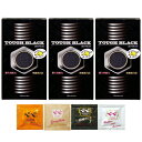 ◆【ネコポス送料無料】【厚型 コンドーム】ジャパンメディカル タフブラック(TOUGH BLACK)12個入 x3箱セット(計36個) + ペペローション5ml...