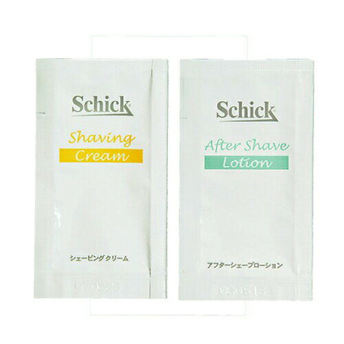 【当日出荷】【ホテルアメニティ】【パウチ】シック(Schick) シェービング剤 3g(シェービングクリーム・アフターシェーブローション選択)×1個