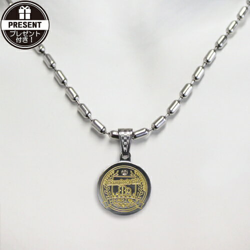 【さらに選べるプレゼント付き】【ハーツネックレス】Good-HEARTZ グッド—ハーツ メタリックネックレスIV(4)(metalic necklace) - チェーン、トップ、タグ、留金とも「ステンレス316L」を使用。「チャンピオンズクラブ」ロゴをモチーフにデザイン【smtb-s】