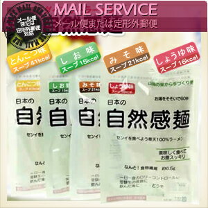 【あす楽発送 ポスト投函!】【送料無料】【ダイエットラーメン】日本の自然感麺 x1袋 (4つの味から選択可能!)【ネコポス】【smtb-s】