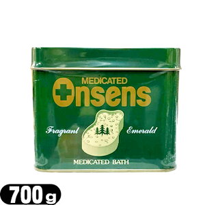 【薬用入浴剤】【医薬部外品】乾卯栄養科学 薬用オンセンス(MEDICATED ONSENCE) 700g (SH-0405) - 700g缶。オンセンスは、保温効果が高く真水の刺激をやわらげる無機塩類をベースに、皮膚に微刺激を与え、より温浴効果を高める松の精油を配合。