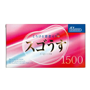 ◆【当日出荷】【男性向け避妊用コンドーム】ジェクス スゴうす1500(12個入り)x3箱セット ※完全包装でお届け致します。