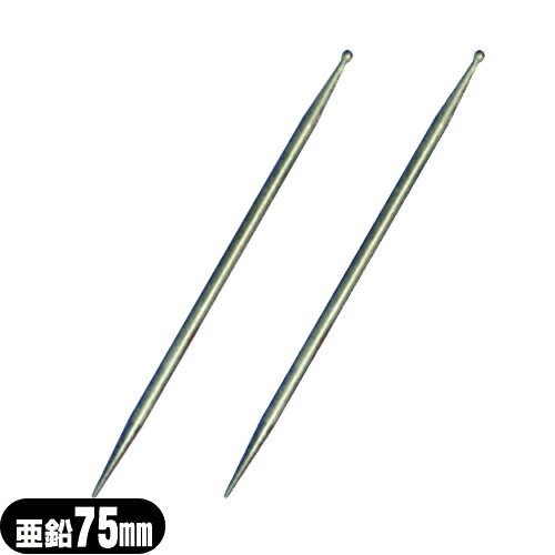 【メール便(日本郵便) ポスト投函 送料無料】【接触鍼】前田豊吉商店 異種金属 小里式てい鍼(こさとしきていしん/テイ鍼/テイ針/てい針/錠鍼/錠針) 亜鉛 75mmx2本セット【048-800-A75】【smtb-s】