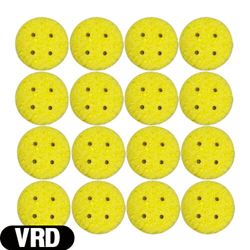 【ネコポス送料無料】【干渉・吸引・低周波用スポンジ】丸型スポンジ VRD(R-D) スポンジ (63x15mm) x 16枚セット - 優れた吸水性と優しい肌触りの、植物性セルローススポンジを使用しています。【smtb-s】
