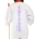 カラー背文字 着用白衣(背文字入 袖付き) 紫