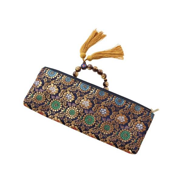 輪袈裟・念珠入れ　（金襴　チャック付き）