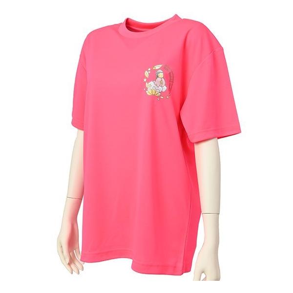 弘法大師ご誕生1250年記念版　軽爽Tシャツ　ビビットピンク（高野山オフィシャルイラスト）