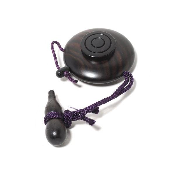 塗香入れ　黒檀（大）