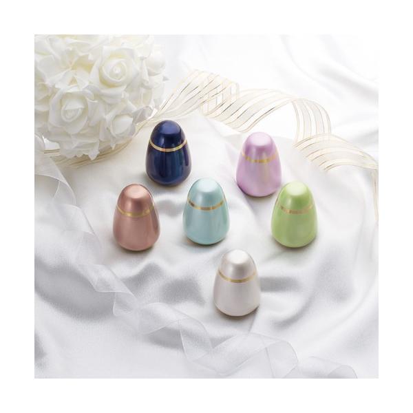 お遍路用品のいっぽ一歩堂のミニ骨壷　Soul PetitPot　Pallet Egg　パレットエッグ 　メロウパープル｜アングル2